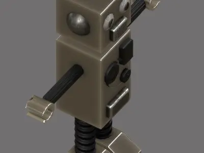 Robot Rigged Low-poly 3D model purchase