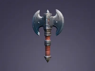 Stylized Weapons lov 01-Axe01 Low-poly 3D model Low-poly 3D model