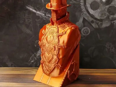Steampunk Bust 3D print model