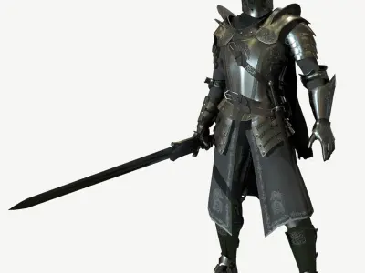 Knight 3D model 4