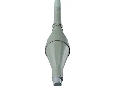 RPG Rocket Grenade  Low Poly Military Ammo 3D model