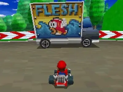 Mariokart DS Fish Truck Low-poly 3D model