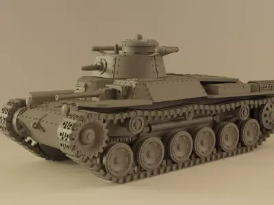 Shi-ki tank 3D model