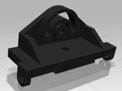 Model-1 plastic bracket with hole in middle Free 3D model