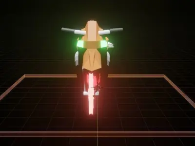 a low poly bike model motorcycle Low-poly 3D model