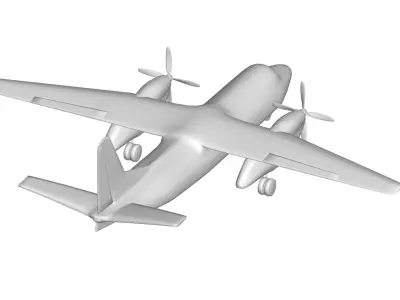 Antonov An-24 3D model purchase