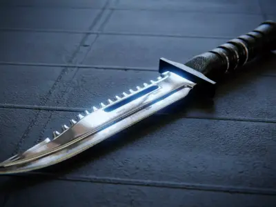 Combat Knife Free 3D model purchase
