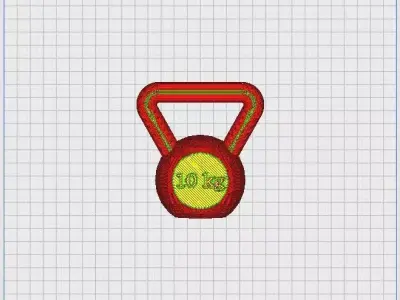Kettle Bells 10 kg 3D print model