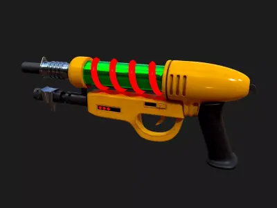 Realistic Blaster Gun Low-poly 3D model