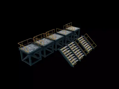 Industrial Platform 3 3D model