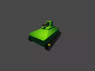 Lowpoly tank Free low-poly 3D model purchase
