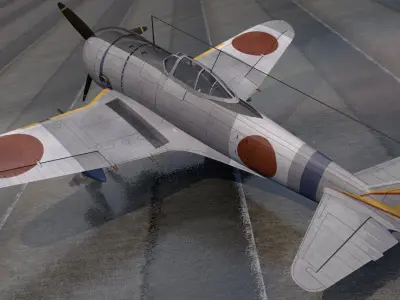 Nakajima Ki-44-2 Shoki or Demon - aka Tojo 3D model