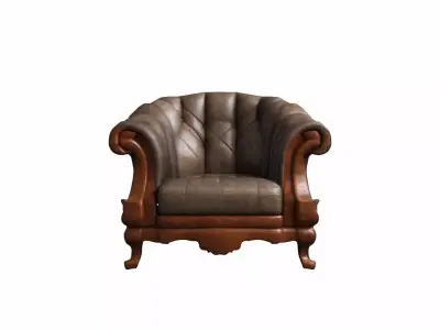  3d Render A Classic Modern Armchair   3D model