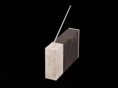 Home Old Radio Low-poly 3D model
