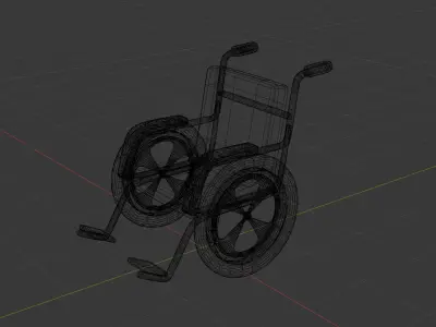 wheelchair 3D model 6
