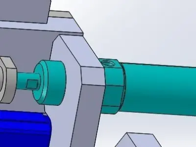 XZ  two axis conveying mechanism 3D model