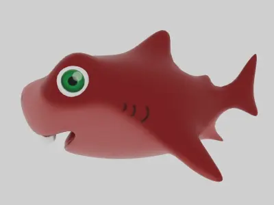 Baby Shark Low-poly 3D model