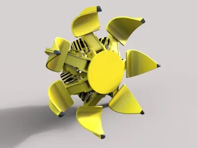 hydraulic-clamshell-grab 3D model