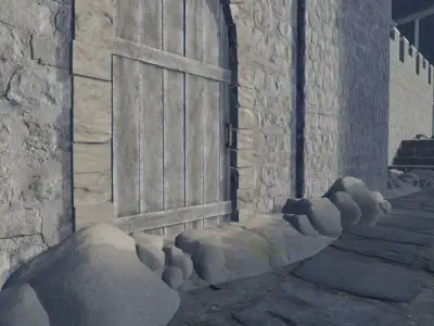 Medieval City Model 3D model