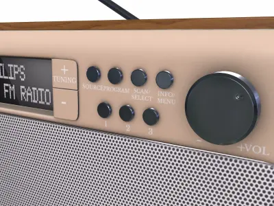 radio philips 3D model