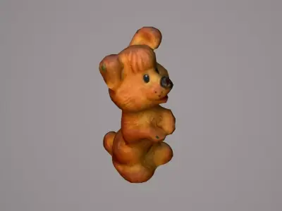 Toy dog Low-poly 3D model