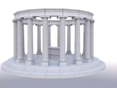 Ancient Temple 3D model buy