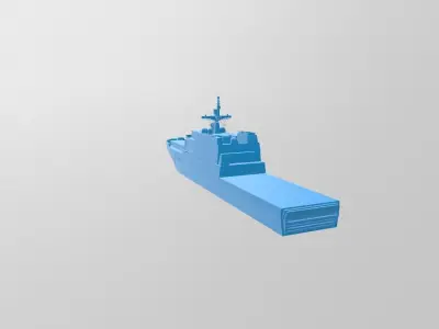 korea navy LST-2 sea war game 3D print model