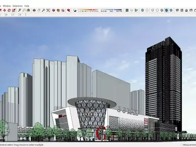 Sketchup Commercial Complex M3 3D model