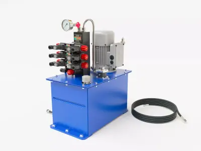 Hydraulic station 3D model