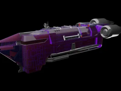 EXPANSION SPACESHIP Free 3D model