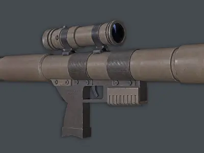 Rocket Launcher Game Ready 2   Low-poly 3D model