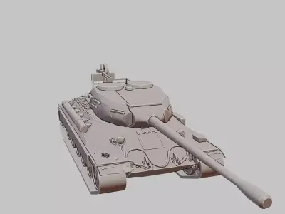 IS 6 Heavy Tank Soviet Experimental 3D Print Model 3D print model