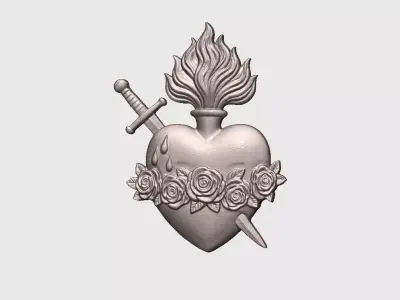 Immaculate Heart of Mary v2 3D print model
