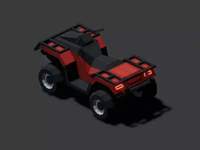 ATV Quad Bike Low-poly 3D model purchase