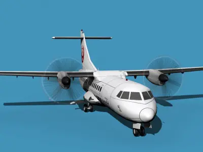 ATR-42-320 Hokkaido Air System HAC 3D model