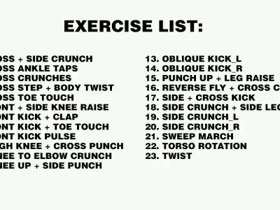 32 Fitness Workout Animation Pack Gym Exercises FBX 3D model 3D model