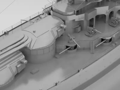 Pennsylvania Class Battleship - USS Arizona  3D model