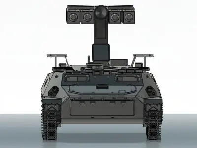 9K35 Strela 10 missile system  Free 3D print model