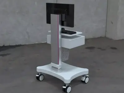 Hospital Medicinal Cart 3D model