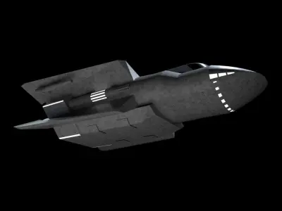 Spaceship 3D model shop