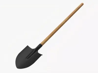 Shovel gardening 05 3D model