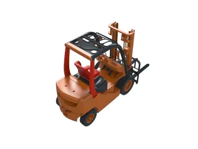Forklift 3d model truck 3D model