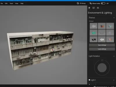 Misc City Apartment Buildings and Shops Free low-poly 3D model