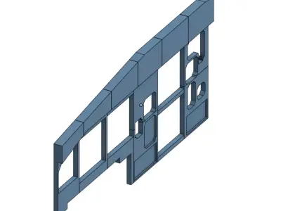 A320 Main Panel Modular 11-Part 3D Printable for Home Cockpit 3D print model