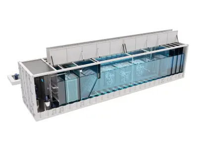 Sewage Treatment Container 04 3D model