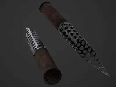 Knife from Fear The Walking Dead  Low-poly 3D model