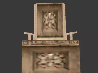 Gerudo Palace Platform Free low-poly 3D model