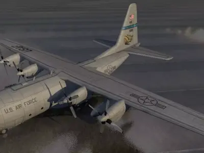 Lockheed  C-130H Hercules 3D model