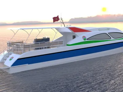 Ferry Boat 3D model by tinhphamtvd1