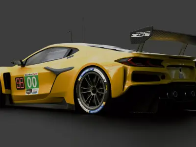 Corvette Z06 GT3R 3D model